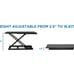 Standing Desk Converter, Height Adjustable Sit Stand Desk, 32x22 Inch