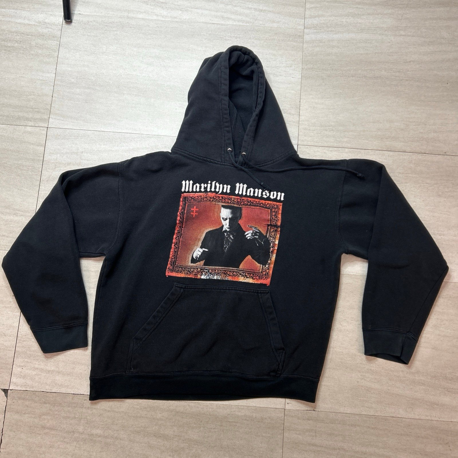 Vintage 2009 Marilyn Manson Hoodie Crediblilty Incredible READ