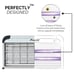 Powerful 20W Electronic Indoor Insect Killer, Bug Zapper, Fly Zapper