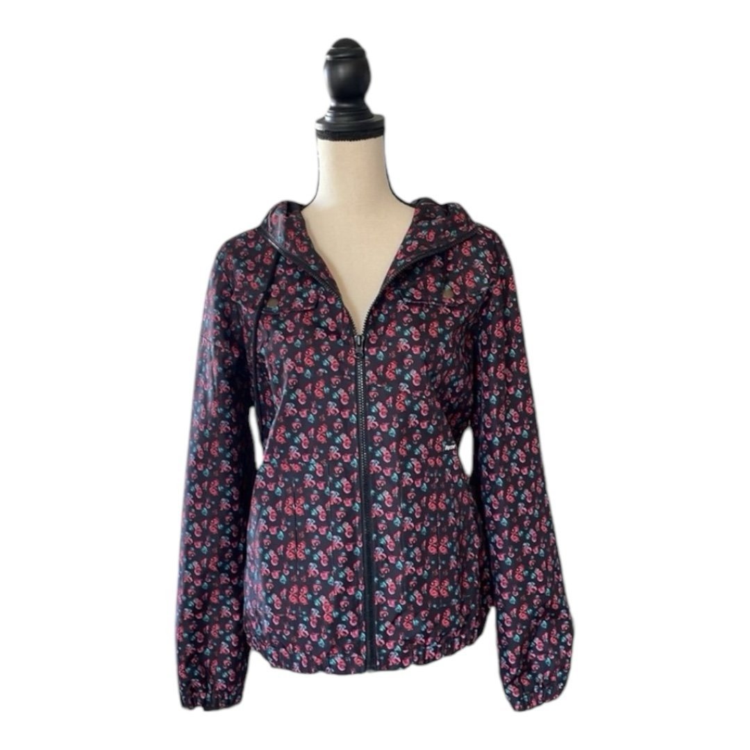 Volcom Enemy Lines lightweight, Rose print jacket size (M)