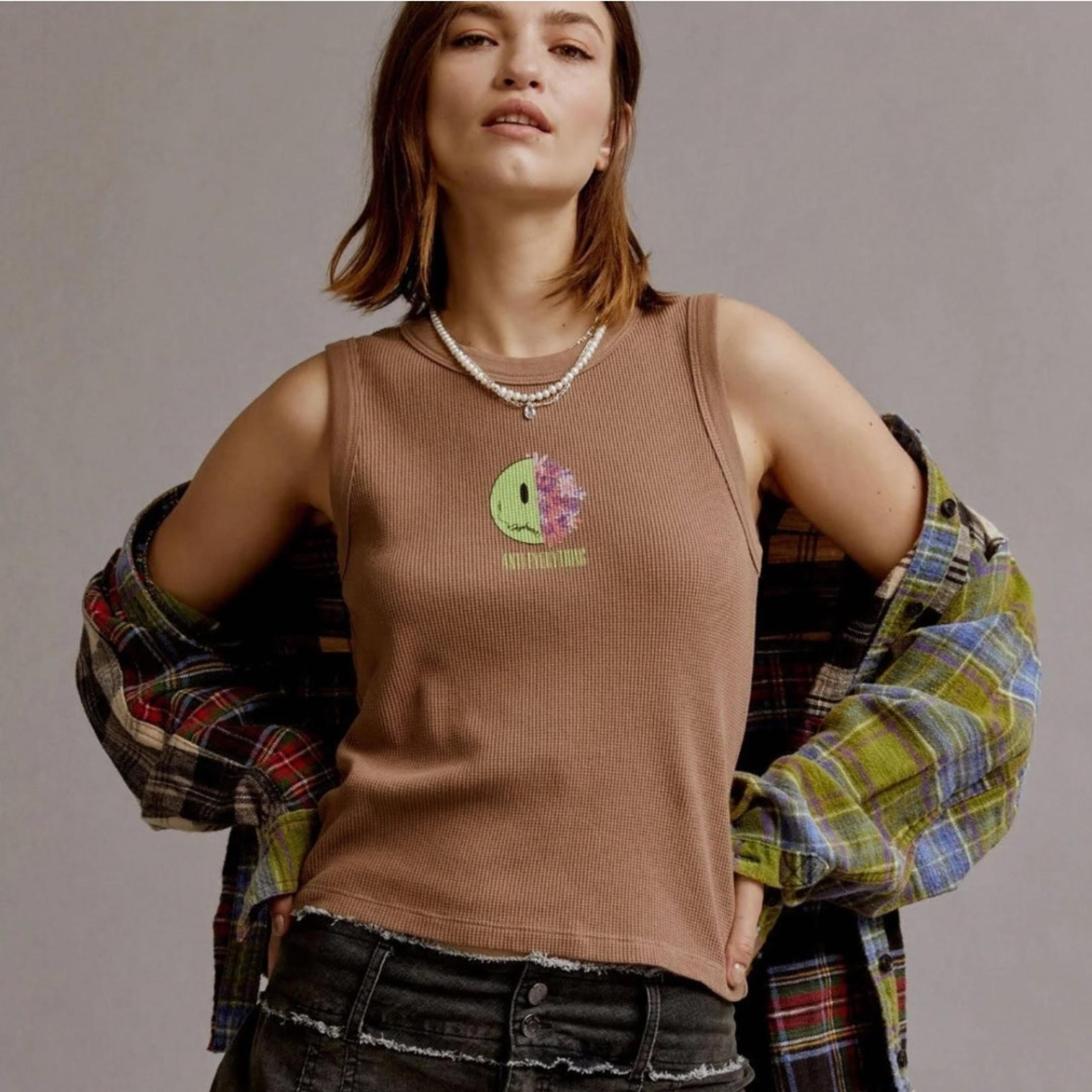 Daydreamer Anti Everything Shrunken Waffle Knit Tank