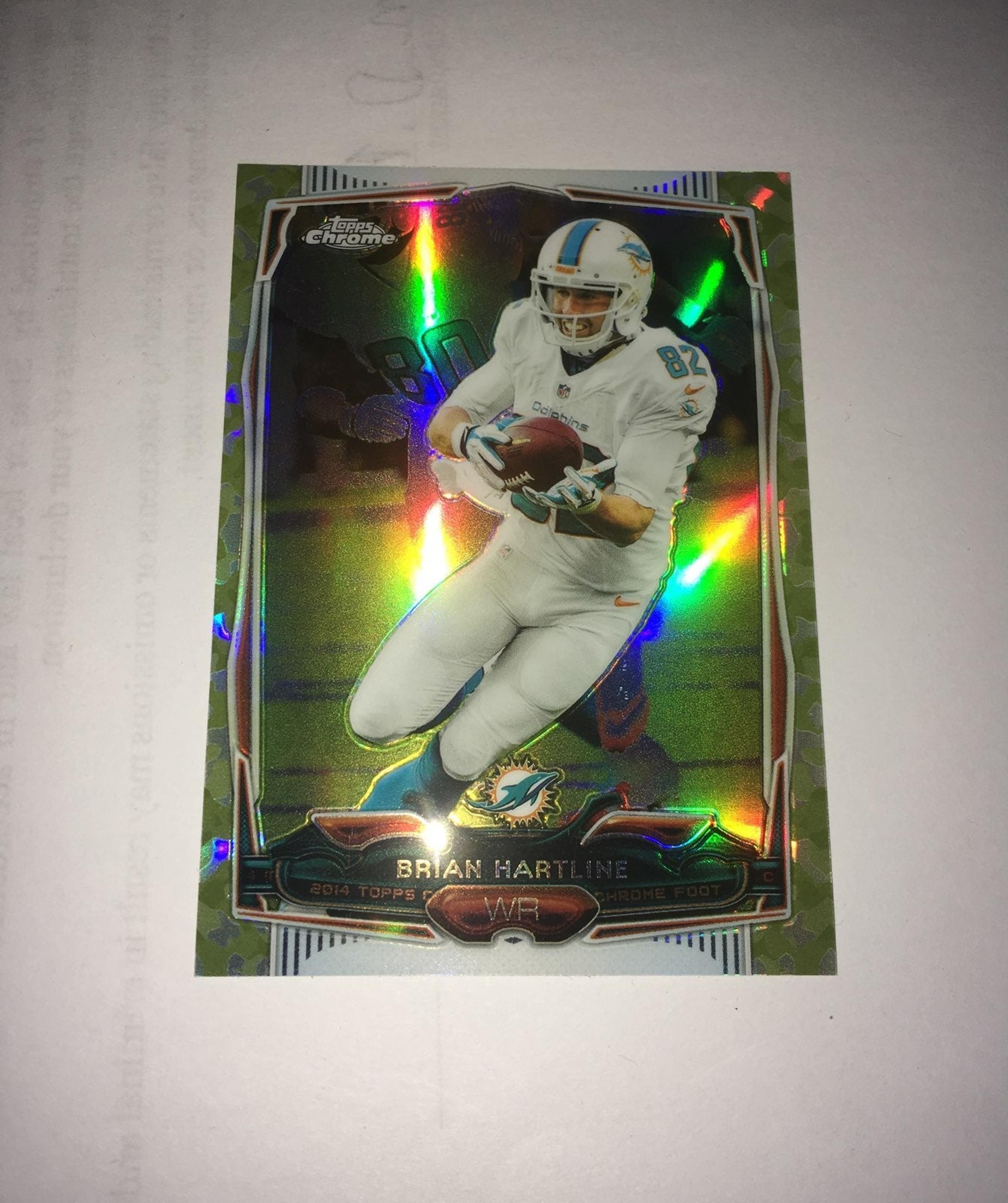 Brian Hartline.Topps.chrome.NFL.CARD.SP