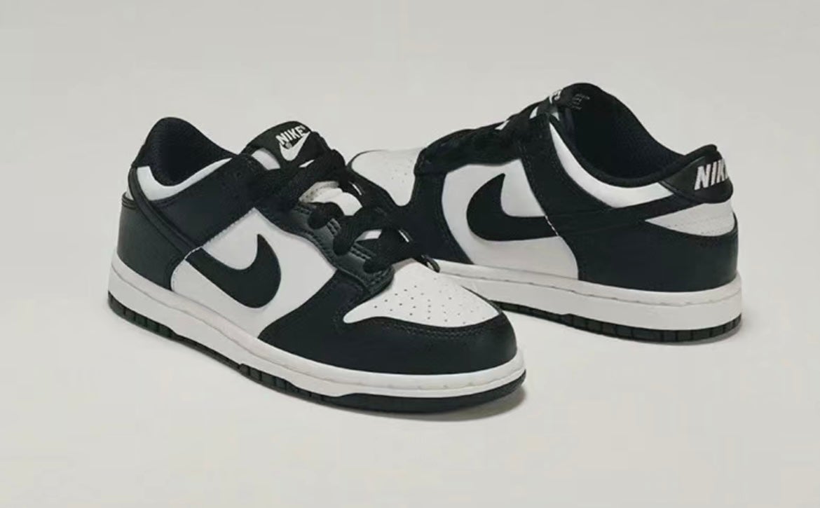Nike Dunk Low “ Panda” Preschool 2.5Y Black/White