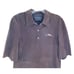 New longchamp brown suede mini polo dress with silver logo pin