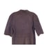 New longchamp brown suede mini polo dress with silver logo pin