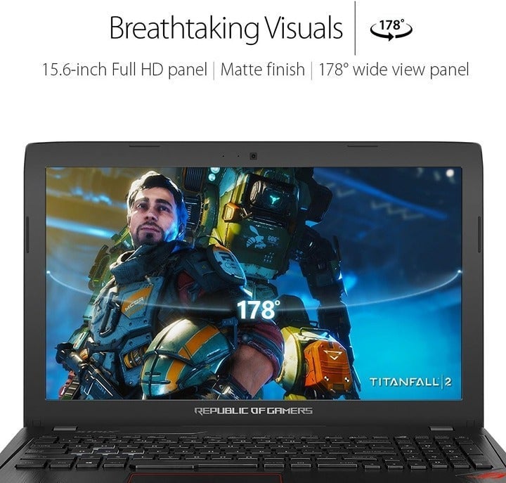 ASUS ROG Gaming Laptop 15.6 Core i7 (16GB Ram, 512GB SSD) GTX 1050 GL553VD