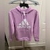Adidas Purple Long Sleeve fleece hoodie Size XS NWT