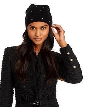 New! Cute Knit Embellished Beanie Hat.