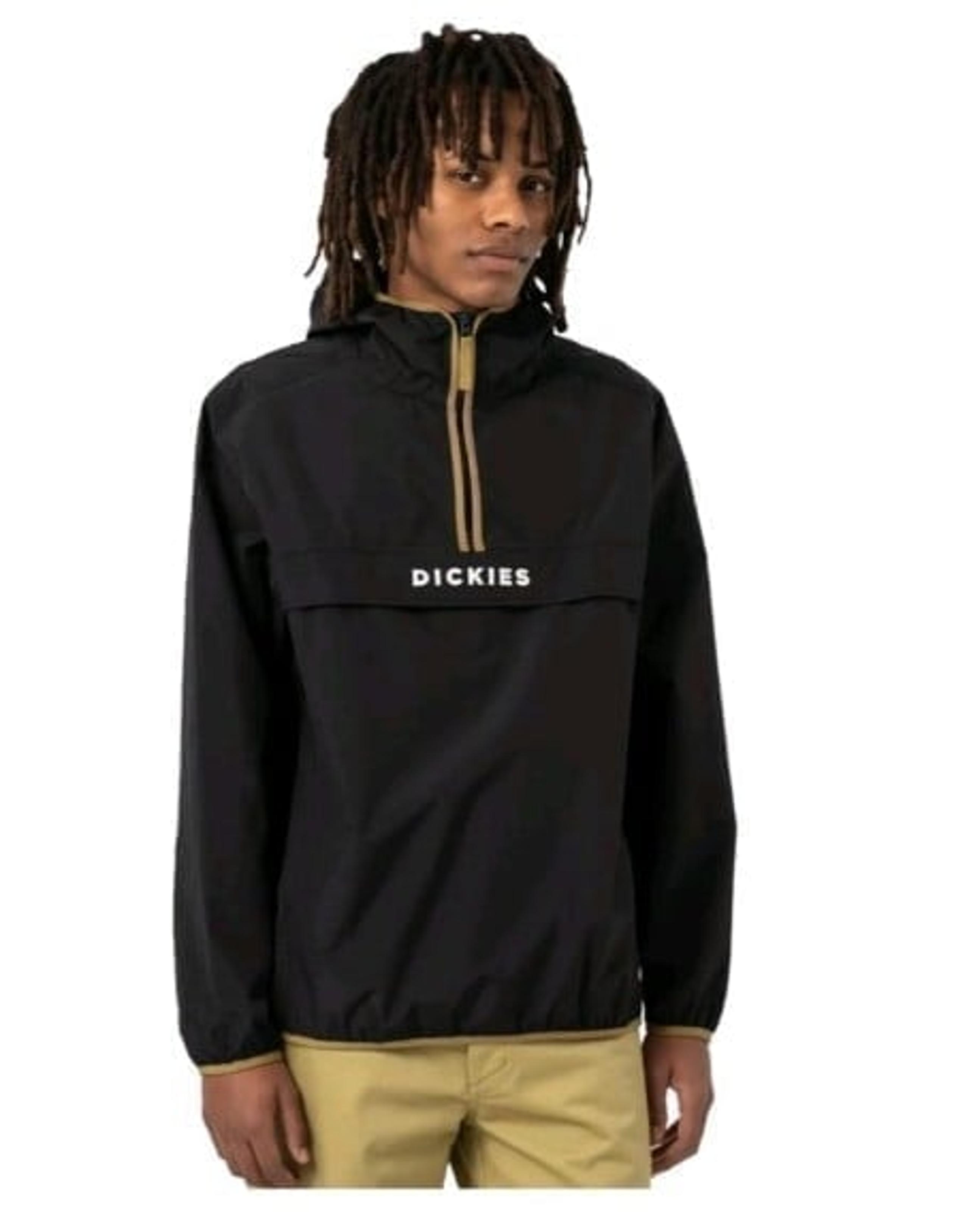 NWT Men's XS Dickies long sleeve pullover with hood packable windbreaker