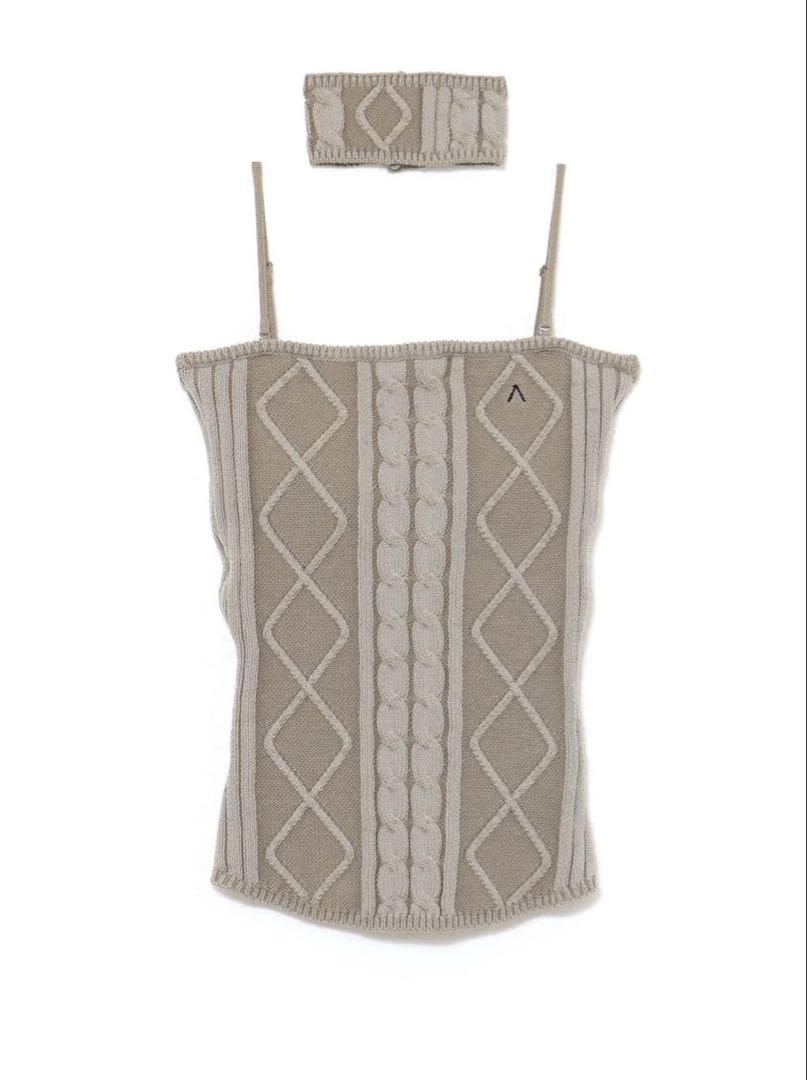 ANDMARY】Vera knit bare tops
