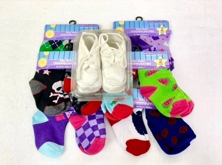 Infant-Baby Socks & Shoes Lot of 12 Size 6-12 Months Boys or Girls All NWT