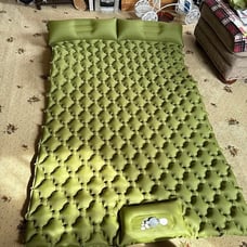 Double Sleeping Pad, Ultralight 4 Extra-Thick Self Inflating Sleeping Mat