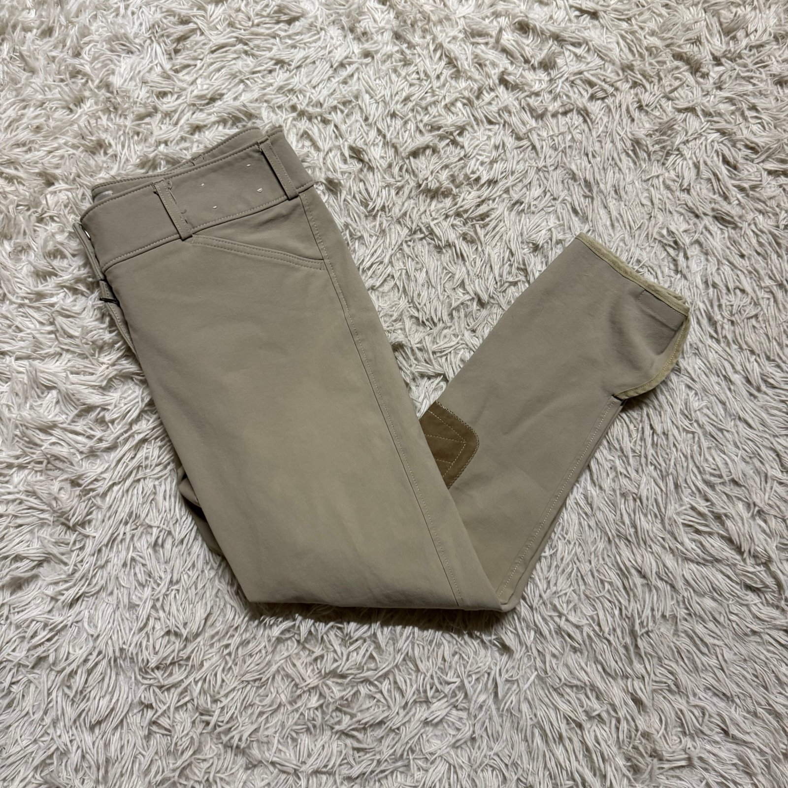 Women’s Size 30 Tan Tailored Sportsman Knee Patch Horseback Riding Breeches.