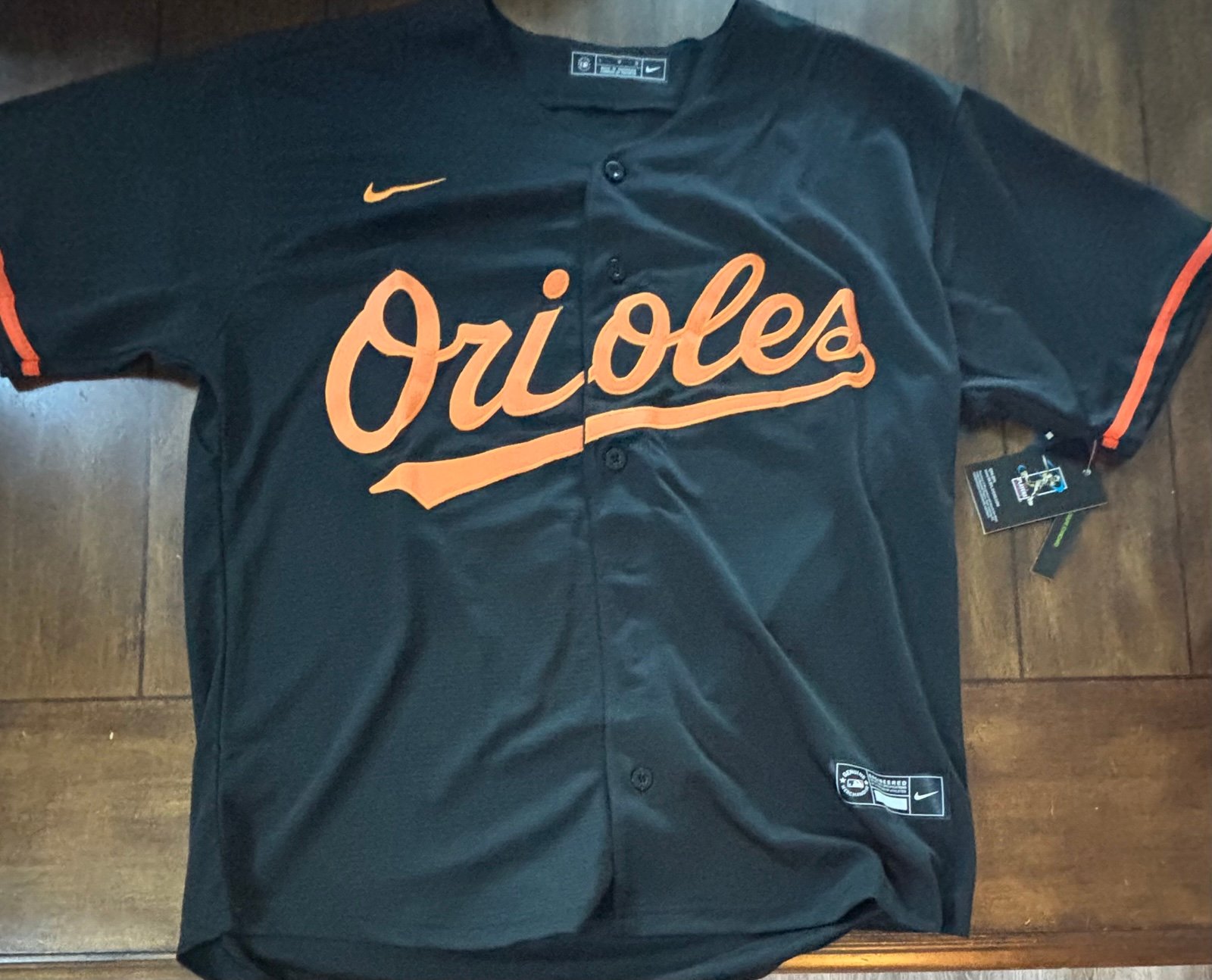 Gunnar Henderson Baltimore Orioles Black Jersey Adult Large NWT