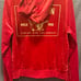 True Religion Women's Classic Velour Zip Hoodie Sweatshirt Size L 119