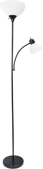 Floor Lamp with Reading Light Mother Daughter Black