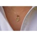 Initial or letter charm 14k Solid Gold initial Pendant | Birthday Gift |