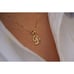 Initial or letter charm 14k Solid Gold initial Pendant | Birthday Gift |