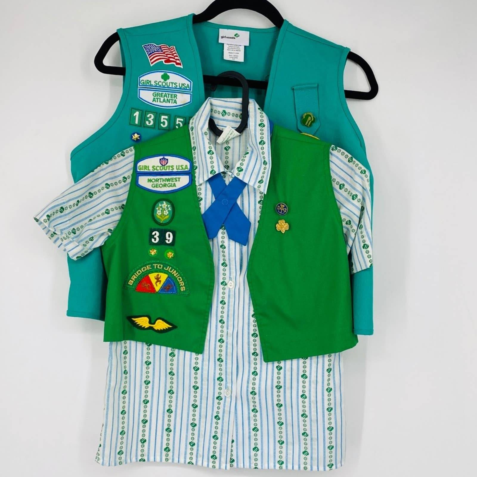 Vintage Girl Scout Uniform vest top M