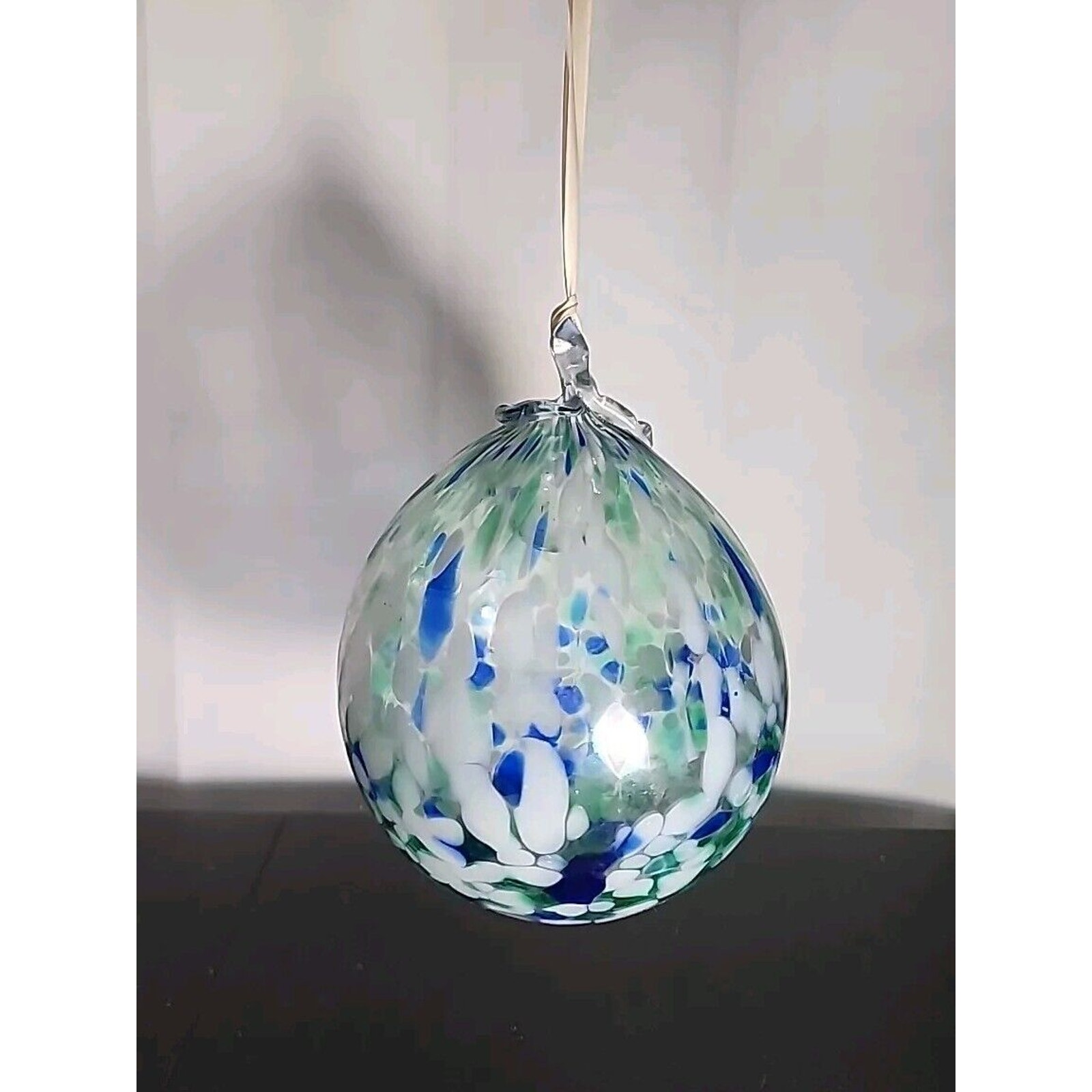 Vtg Hand Blown Art Glass Large Hanging Balloon Oil Diffuser By Jangles Scotland