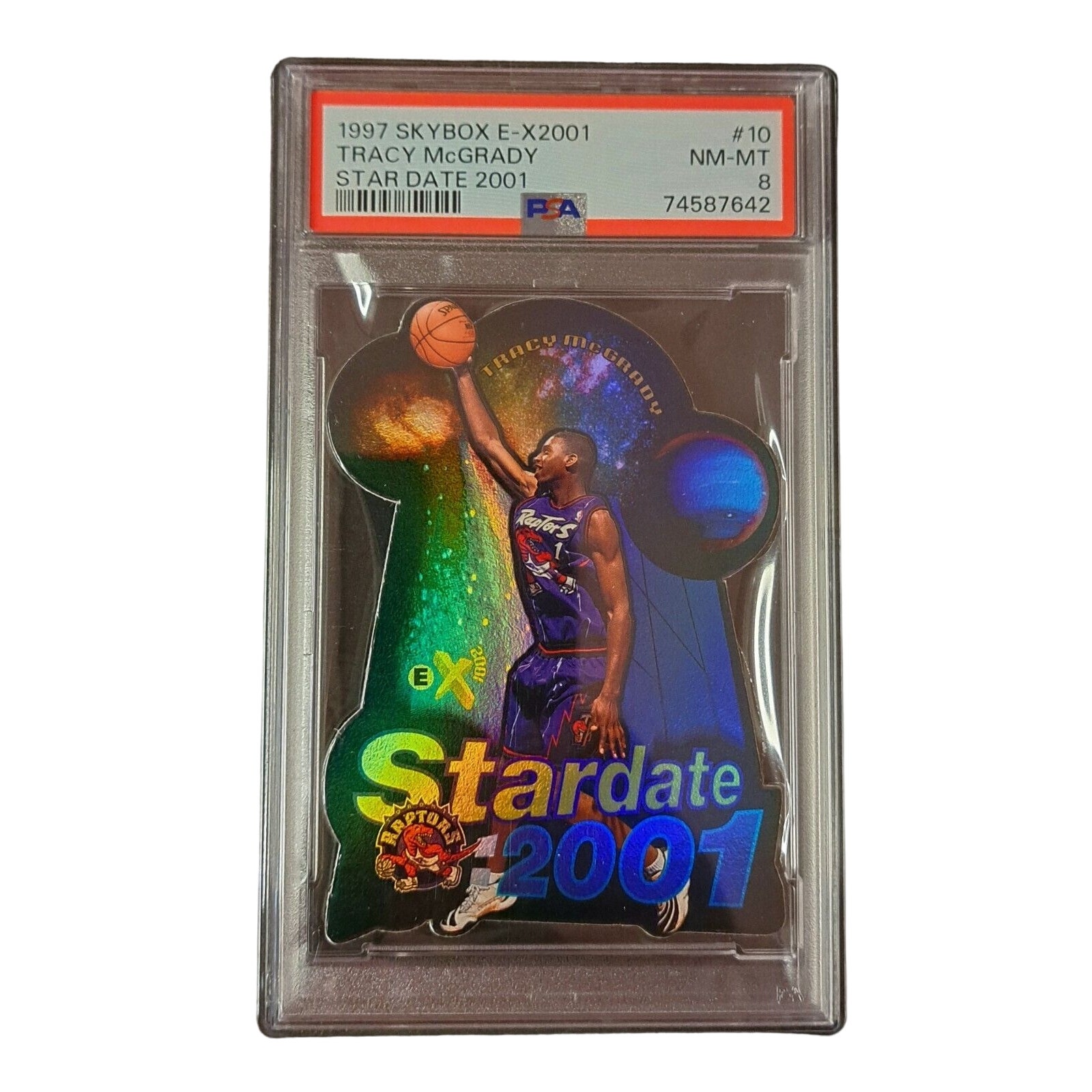 Tracy McGrady (T-Mac) 1997-98 E-X2001 Star Date 2001 #10 (PSA 8)