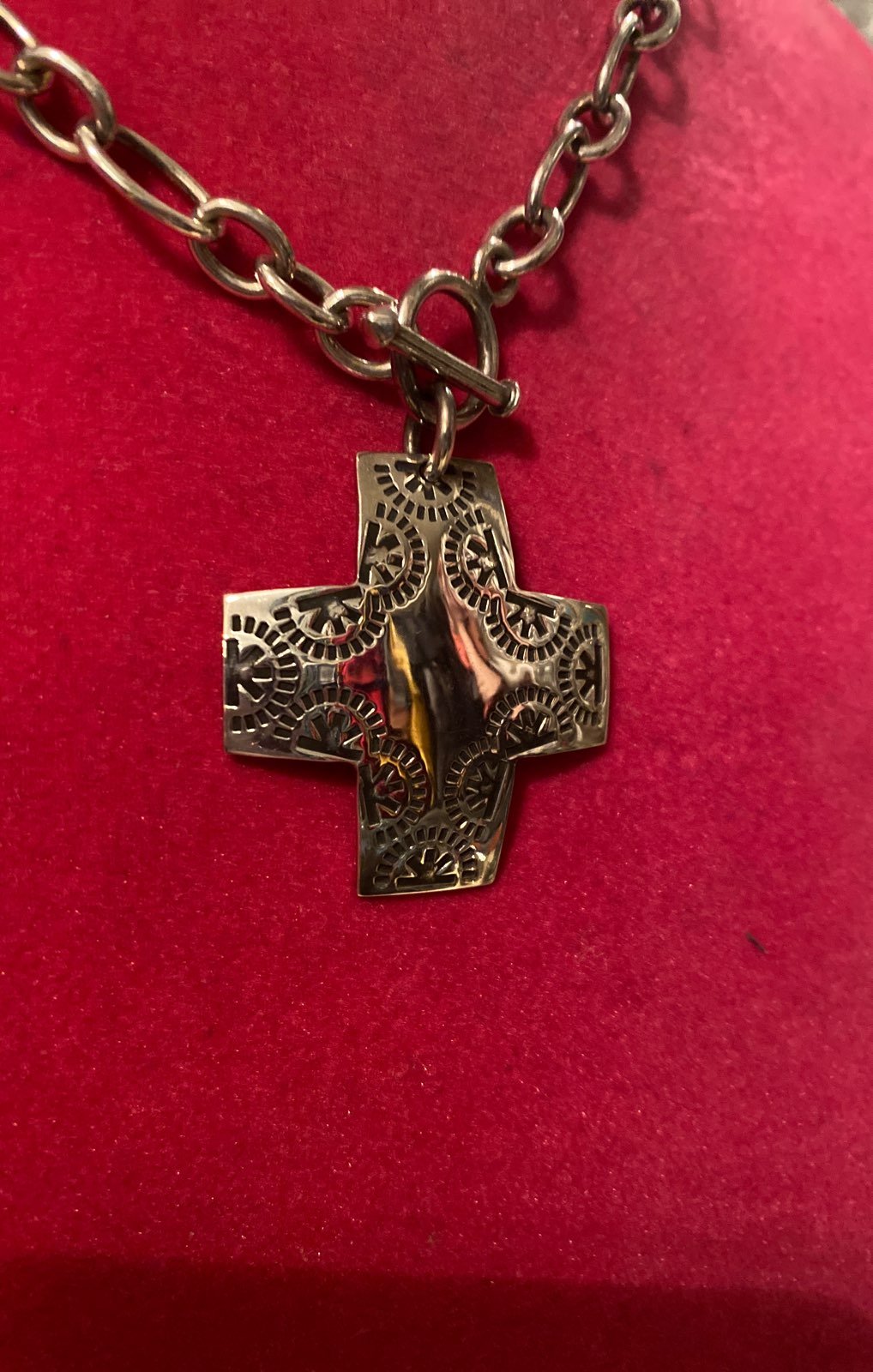 Silpada Silver Virtuosity Cross Necklace