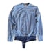 J. Crew Trademark Perfect Denim Jean Button Front Chambray Bodysuit Women's 6