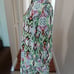 Vilagallo Tammy Aztek Watercolour Print Tiered Cotton Dress