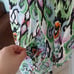 Vilagallo Tammy Aztek Watercolour Print Tiered Cotton Dress