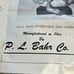 RARE ** Vintage PL Bahr Barco Round Sander Tool with Instructions 1963