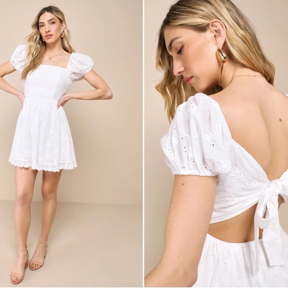 LULU's Bachelorette Engagement Bridal Shower Honeymoon Casual Mini Dress NWOT