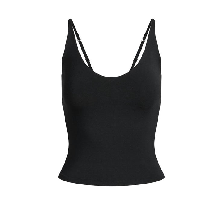 SKIMS Smooth Lounge Skimpy Strap Cami Obsidian New