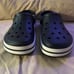 Crocs Bayaband Unisex Black Clog Mule With White heel Size 11