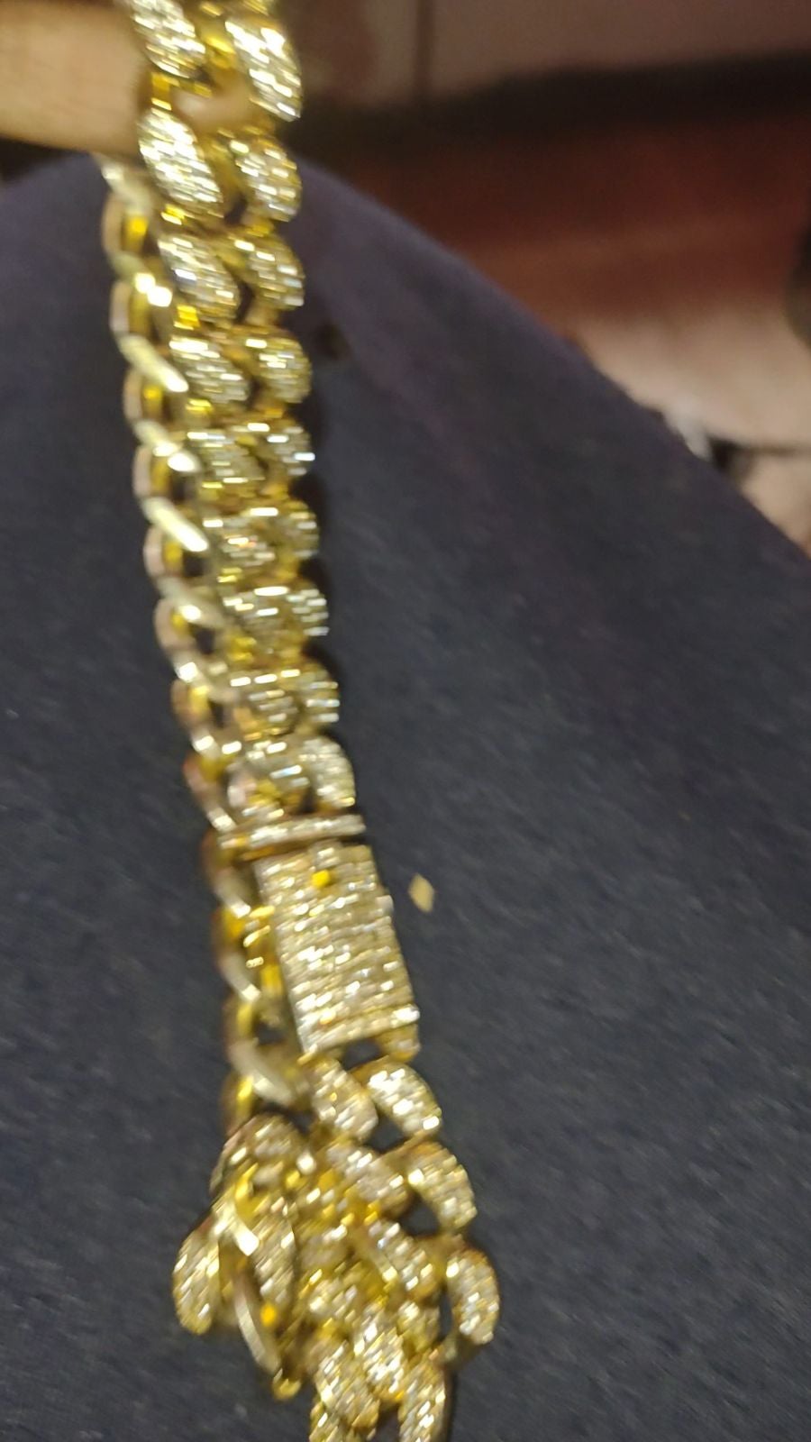 Gold Iced Out 22mm Cuban
