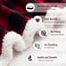 Christmas Sherpa Fleece Throw Blanket, Super Soft Warm Buffalo Plaid 50 x60