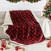 Christmas Sherpa Fleece Throw Blanket, Super Soft Warm Buffalo Plaid 50 x60