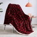 Christmas Sherpa Fleece Throw Blanket, Super Soft Warm Buffalo Plaid 50 x60