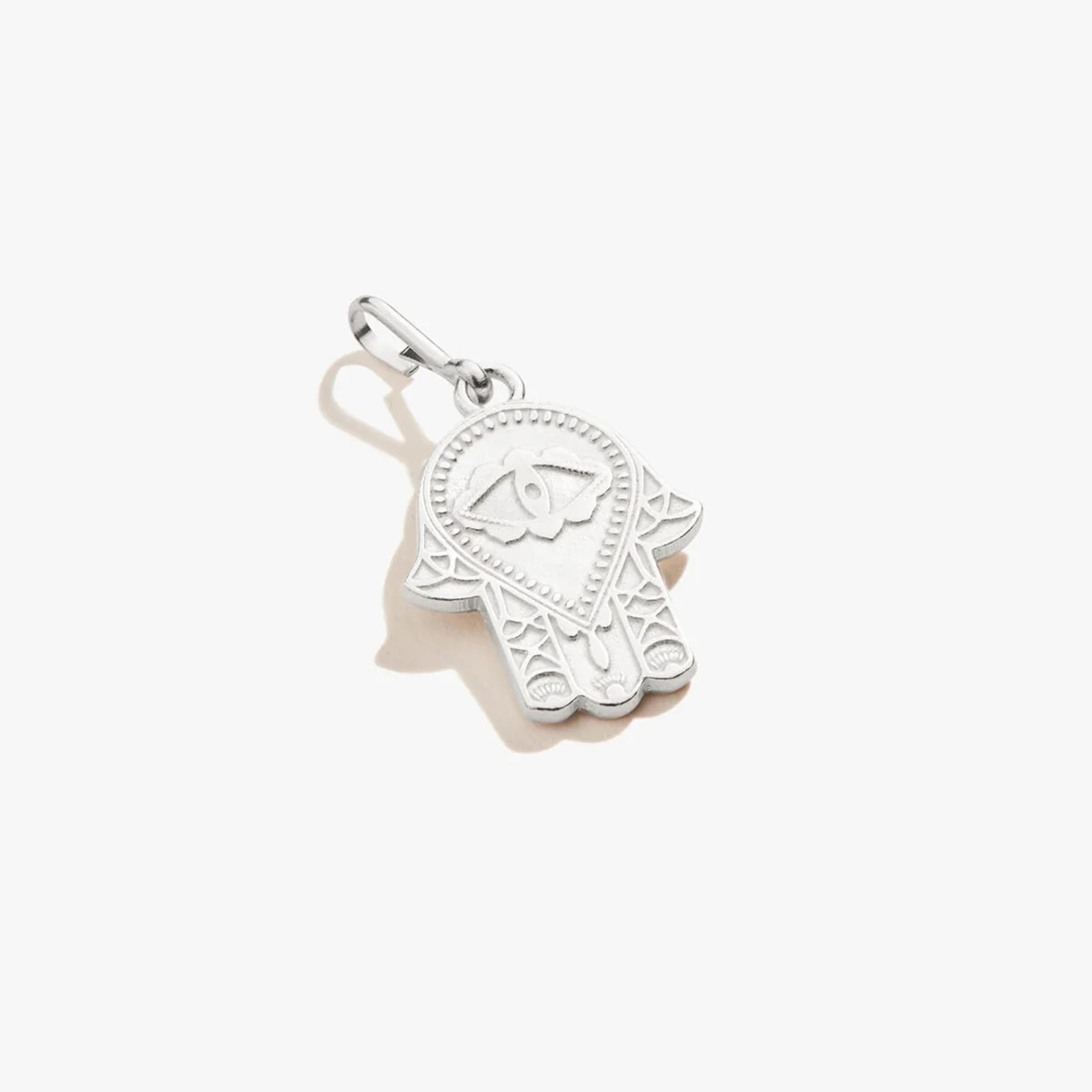Hand of fatima charm silver alex and ani