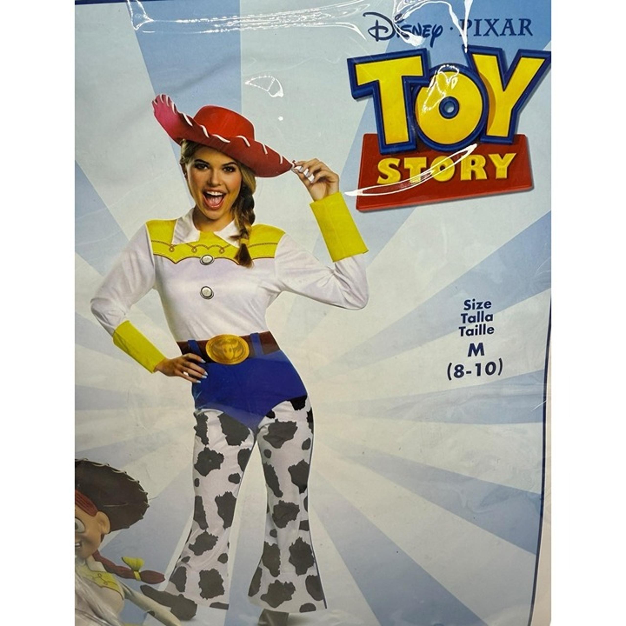 SZ MEDIUM 8-10 Toy Story Jessie Cowgirl Adult Halloween Costume Disguise Cosplay