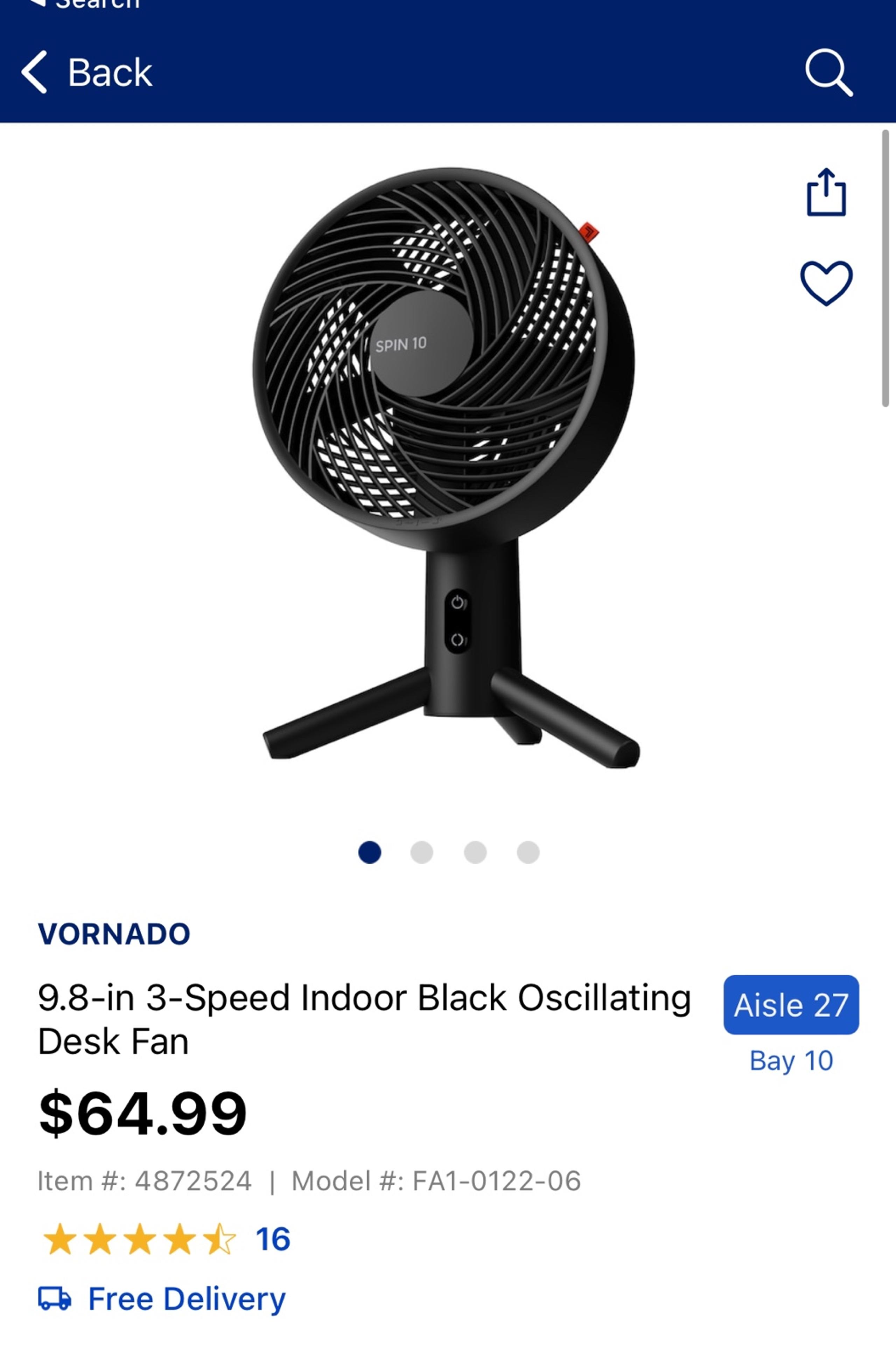 Battery Operated Fans Small Desk
