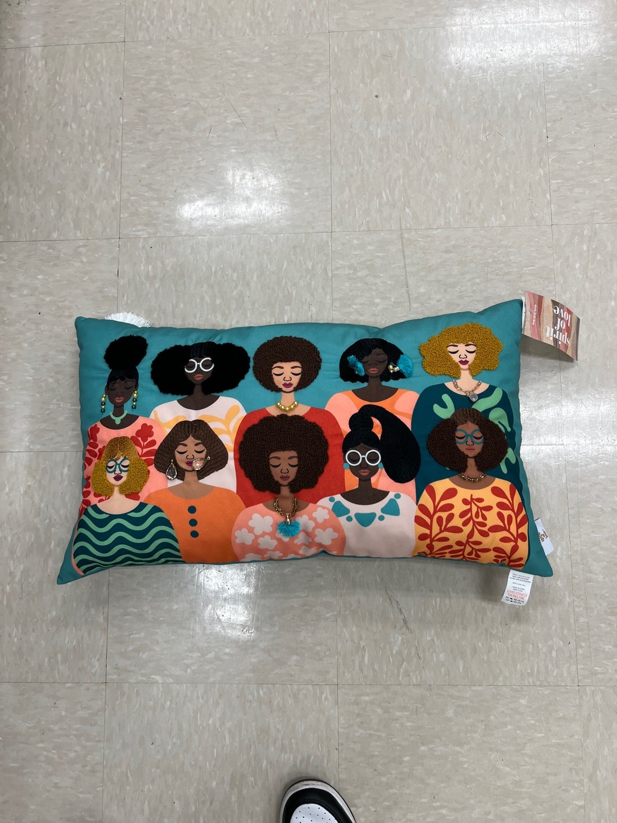 Spirit of Love Shades of African American Women Feather Pillow