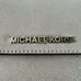 MICHAEL KORS Jet Set Travel Pearl Grey Leather Phone Crossbody Bag