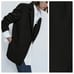NWT. Massimo Dutti Black 100% Wool Micro-Textured Open Blazer. Size 4.