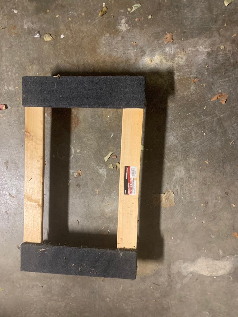 Four wheel moving dolly