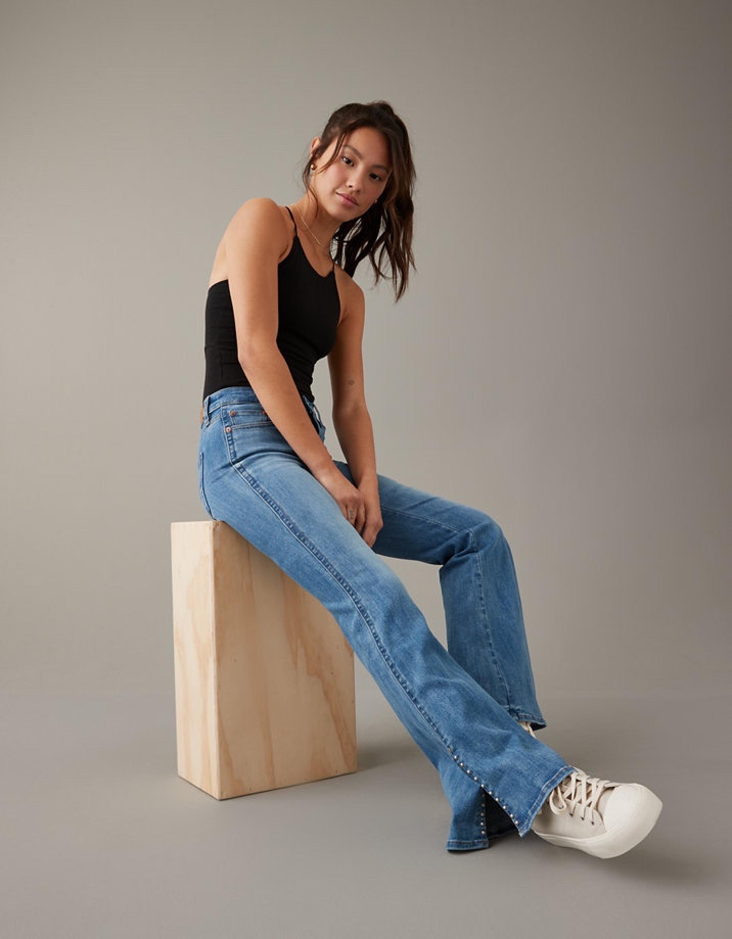American Eagle Festival Flare High Rise Jeans size 12