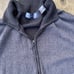 Oscar De La Renta Men’s Colorblock black gray full zip sweater XL collared