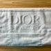 Dior Beauty Face Towel White Logo Cotton Authentic Gift Box