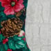 Handmade Quilted Floral Christmas Stocking Set