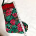 Handmade Quilted Floral Christmas Stocking Set