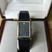 Vintage Wittnauer Ladies Swiss Watch Diamond Accent Black Dial and Band